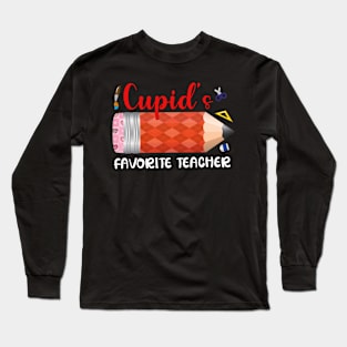 Cupid's Favorite Teacher Long Sleeve T-Shirt